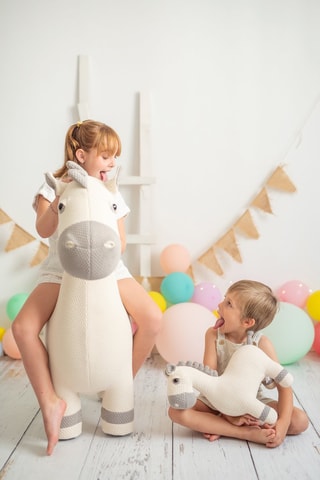 Duo peluche giumente Amigurumis Maxi & Mini - Dalla nascita