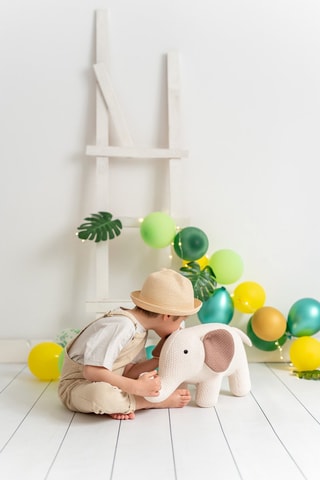 Peluche elefante femmina Amigurumis Mini - Dalla nascita