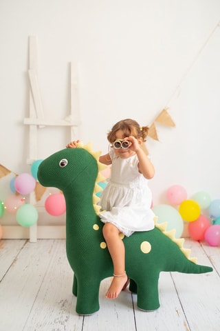 Peluche dinosauro femmina Amigurumis Maxi - Dalla nascita