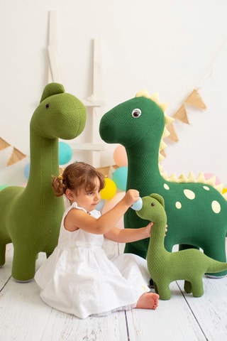Duo peluche dinosauri femmina Amigurumis Maxi & Mini - Dalla nascita