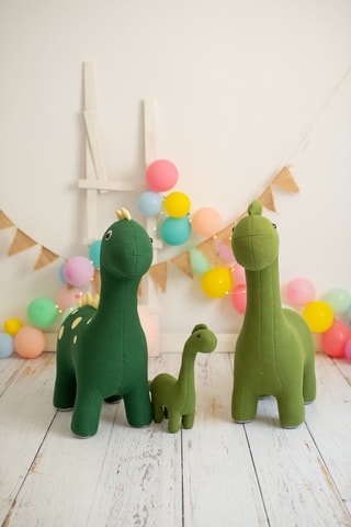 Duo peluche dinosauri femmina Amigurumis Maxi & Mini - Dalla nascita