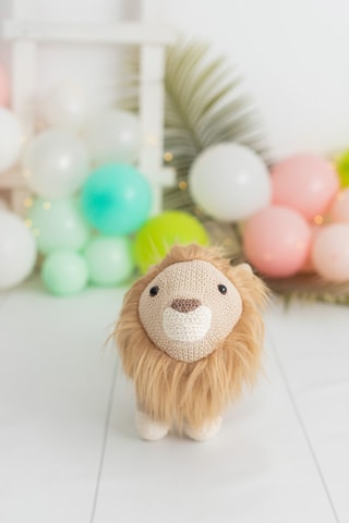 Peluche leone Pegaso Amigurumis Mini - Dalla nascita