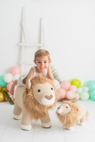 Duo peluche leoni Amigurumis Maxi & Mini - Dalla nascita