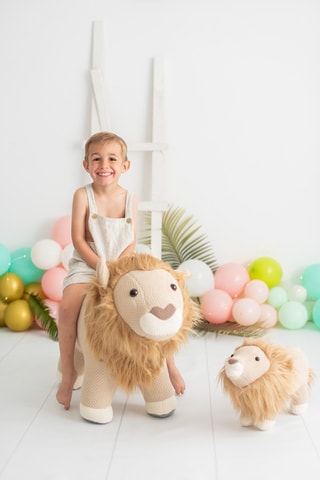 Duo peluche leoni Amigurumis Maxi & Mini - Dalla nascita