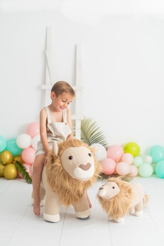 Duo peluche leoni Amigurumis Maxi & Mini - Dalla nascita