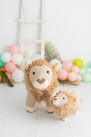 Duo peluche leoni Amigurumis Maxi & Mini - Dalla nascita
