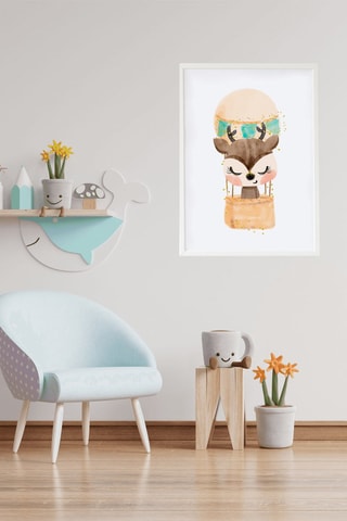 Quadro - 33 x 43 x 2 cm - Bianco e beige