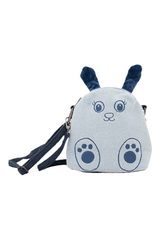 Borsa a tracolla con orecchie in velluto - Blu - Da 2 anni