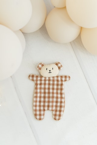 Peluche polaire ourson et doudou ourson en lin - Dès la naissance