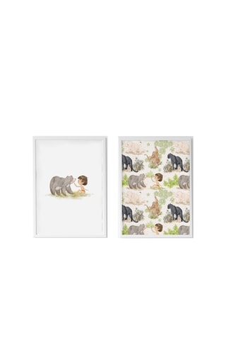 2 poster - 33 x 43 x 2 cm - Bianco e nero