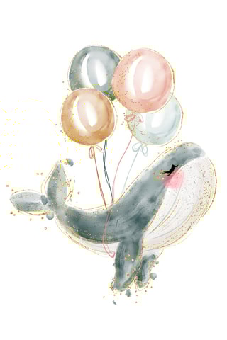 Póster - 33 x 43 x 2 cm - Azul grisáceo