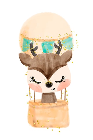 Póster - 33 x 43 x 2 cm - Rosa