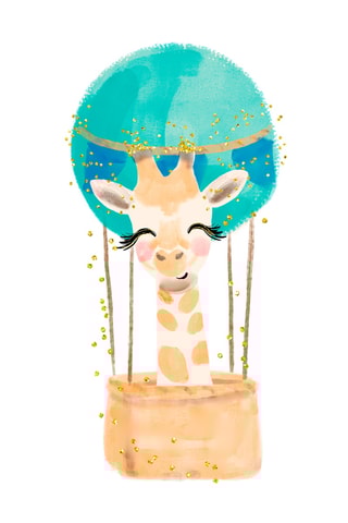 Póster - 33 x 43 x 2 cm - Beige y verde claro