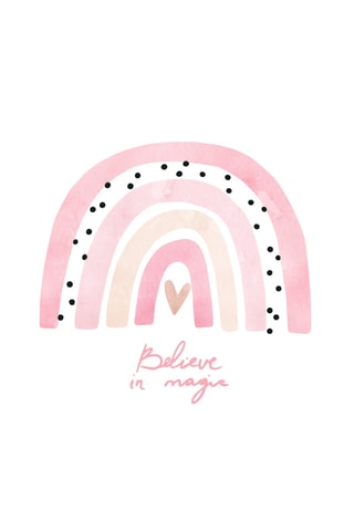 Póster - 33 x 43 x 2 cm - Rosa empolvado