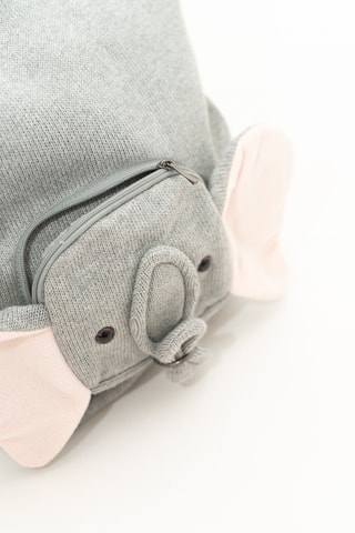 Shopping bag in velluto - Grigio - Da 5 anni