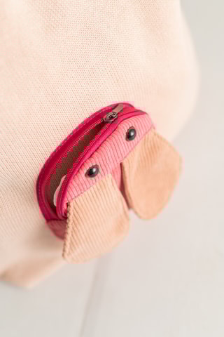 Shopping bag in velluto - Marrone - Da 5 anni