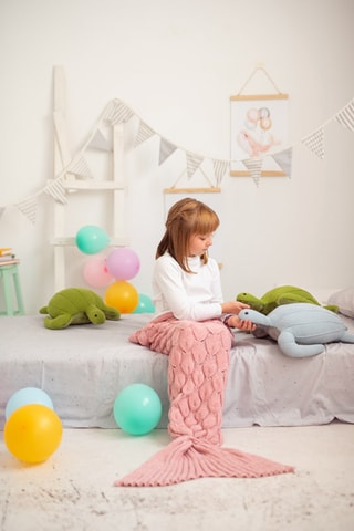 Copertina - Rosa - Da 3 anni - 60 x 2 x 140 cm