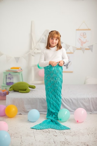 Copertina - Turchese - Da 3 anni - 60 x 2 x 140 cm