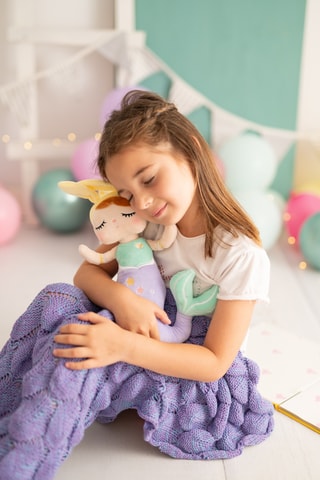 Coperta e peluche sirena - Da 3 anni