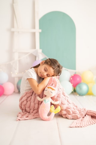 Coperta e peluche sirena - Da 3 anni