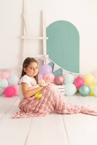 Coperta e peluche sirena - Da 3 anni