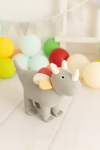 Peluche dinosauro triceratopo - Da 18 mesi