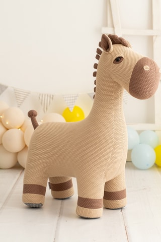 Peluche cavallo da montare in pino - Da 18 mesi