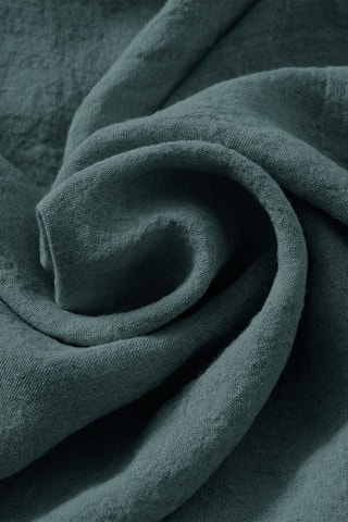 Nappe rectangulaire en lin Solide Ardoise