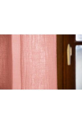 Rideau Gaïa - Rose pêche - 140 x 300 cm