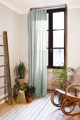 Rideau ajustable Gaïa - Vert - 140 x 300 cm