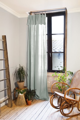 Rideau ajustable Gaïa - Vert - 140 x 300 cm