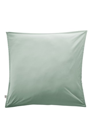 Taie d'oreiller en percale de coton 80 fils/cm² Bally  - Céladon