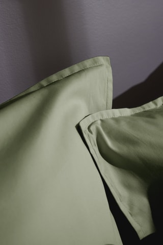 Taie d'oreiller en percale de coton 80 fils/cm² Bally - Vert