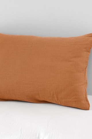 Taie d'oreiller Gaïa - Abricot