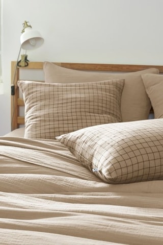 Taie d'oreiller Gaïa Mix - Beige