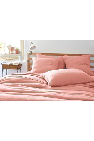 Taie d'oreiller 125 g/m² Gaïa Chic - Rose pêche 