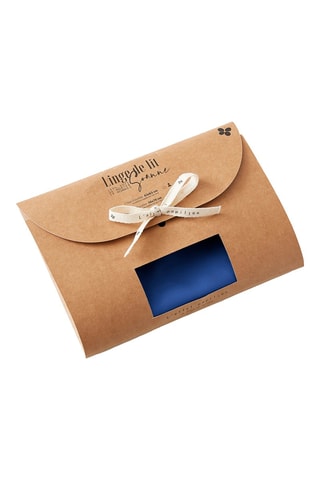 Taie d'oreiller en soie de mûrier Soanne - Bleu foncé