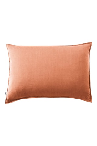 Taie d'oreiller en lyocell 57 fils/m² Lysandre - Saumon