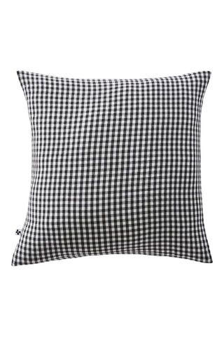 Taie d'oreiller en coton 125 fils/cm² Vickie - Noir et blanc