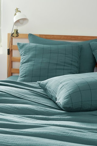 Taie d'oreiller Gaïa Match - Canard