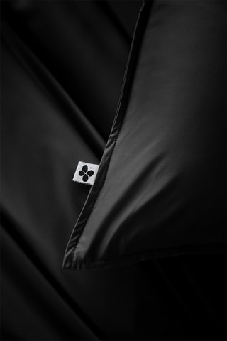 Taie d'oreiller en viscose de bambou Salomé - Noir