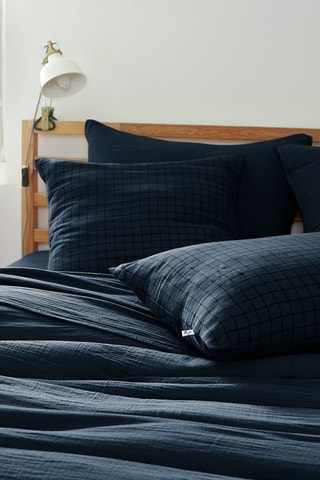 Taie d'oreiller Gaïa Mix - Minuit