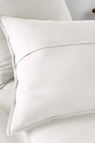 Taie d'oreiller en flanelle de coton 170 g/m² Candice - Neige