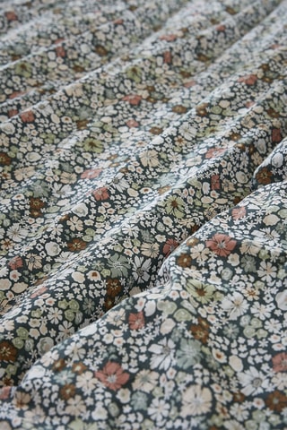 Parure de couette en coton 57 fils/cm² Malia - Noir et blanc