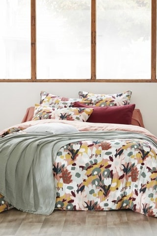 Housse de couette réversible Vickie - Terracotta