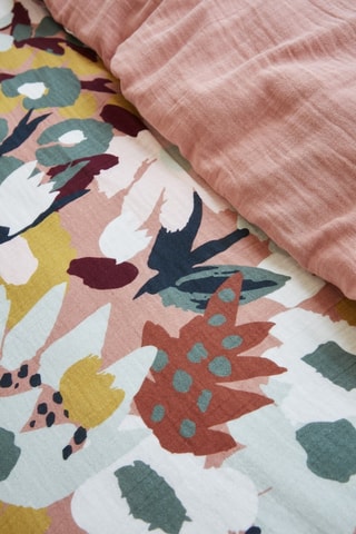 Housse de couette réversible Vickie - Terracotta