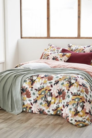 Housse de couette réversible Vickie - Terracotta