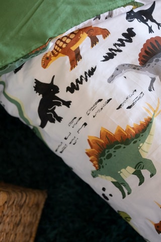 Parure de lit en coton 57 fils/cm² Cretacé - Blanc