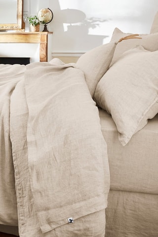 Drap plat en lin Soline Sable