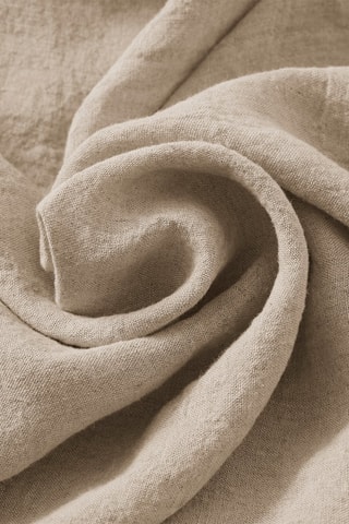Drap plat en lin Soline Sable